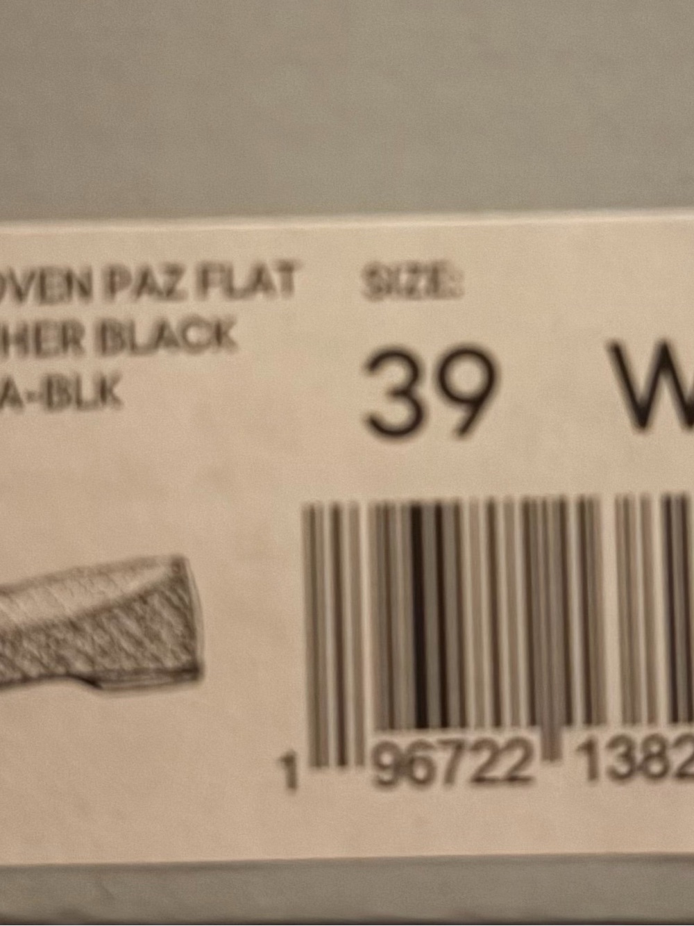 Margaux Black Woven Leather Ballet Flat - Picture 4 of 5